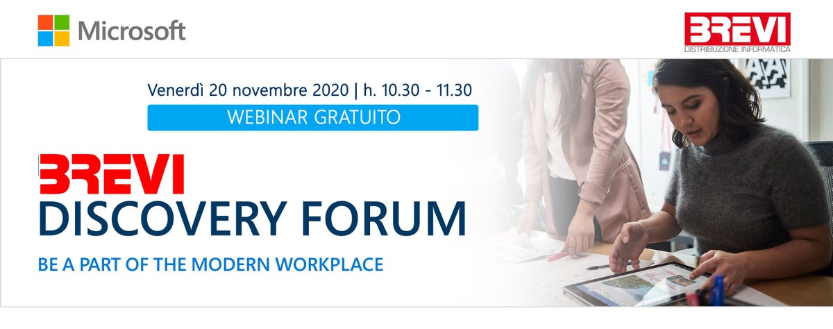 📣 #MICROSOFT E #WINBLU: LIVE SERVER DOMANI DALLE 10.30 ALLE 11.30
La parola d'ordine del 2020 è diventata SMART WORKING! Ma per farlo rendere al meglio serve una infrastruttura adeguata. Clicca sul link per partecipare al webinar 👉 bit.ly/3pHEjWB