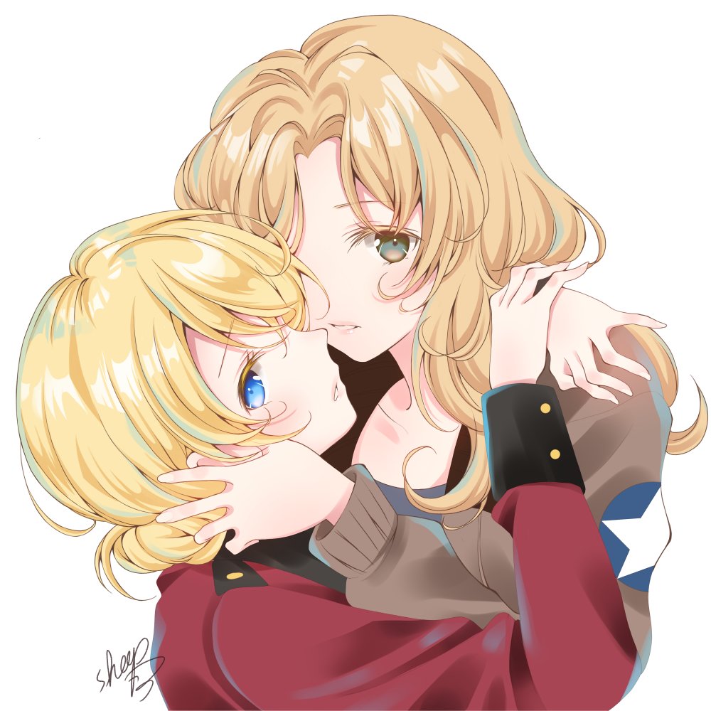 ダージリン(ガルパン) ,ケイ(ガルパン) 「ケーダジ尊いです
でも本命はまほエリです 」|sheepD🐑5/5ティア「き52a」のイラスト