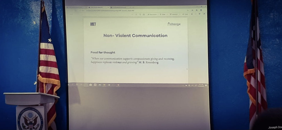 The #MediaforPeace Summits in #Liberia have just kicked off today! Trainers Luther N. Mafallah &amp; Joseph F. Doe are in Buchanan, Grand Bassa County to spread the word about #M4P values ahead of the elections. The theme of this year’s Media for Peace Summit: #PeaceBeforePositions