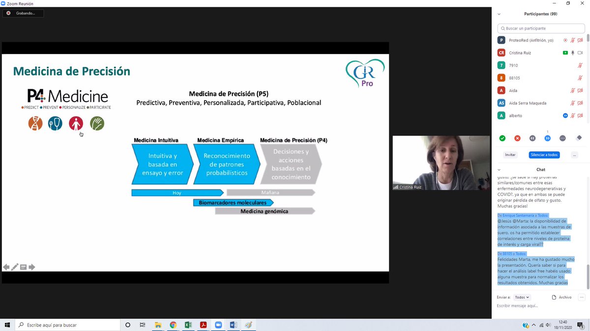 Proteomics_CNB's tweet photo. "Proteómica y Medicina de Precisión en Reumatología" presentado en la #XIRCPC por la Dra. Cristina Ruiz-Romero. Instituto de Investigación Biomédica A Coruña. @CHUAC_Sergas #INIBIC @navarrabiomed @CSIC @SaludISCIII #roteómica #Medicinadeprecisión https://t.co/9LOhHO6Eyv