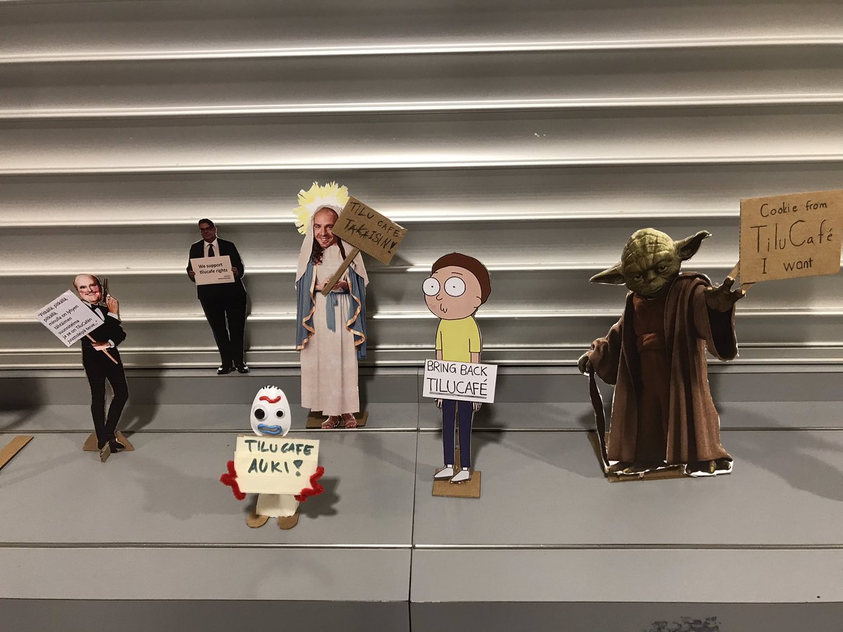 Tilu kaipaa kipeästi kahvilaansa! <a href="/Tikkurilanlukio/">Tikkurilan lukio</a> #vantaa #kaso #vantaansanomat