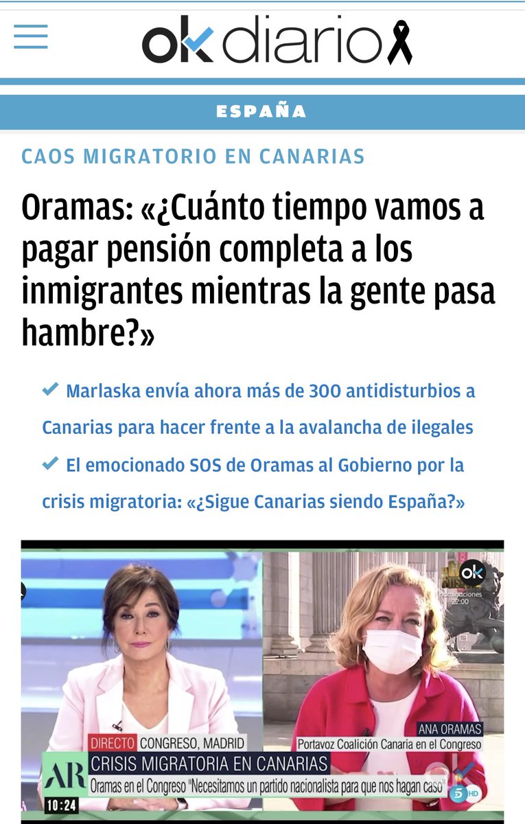 ivanedlm's tweet photo. Oramas es el mejor ejemplo de en lo que se ha convertido la política española: cinismo y puro teatro. Hace un mes nos llamaba xenófobos por decir lo que ella repetía ayer con lágrimas de cocodrilo. Hoy es la campeona contra la inmigración ilegal. Anda ya! https://t.co/judlc0Nzei
