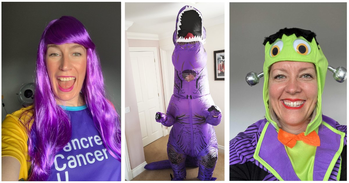 PancreaticCanUK's tweet photo. Are you #InPurple for #WorldPancreaticCancerDay? ๐ ๐ Share some of your photos and let us know how you're raising awareness. Here's some of the @PancreaticCanUK staff for inspiration. https://t.co/b9WwcKUmPh