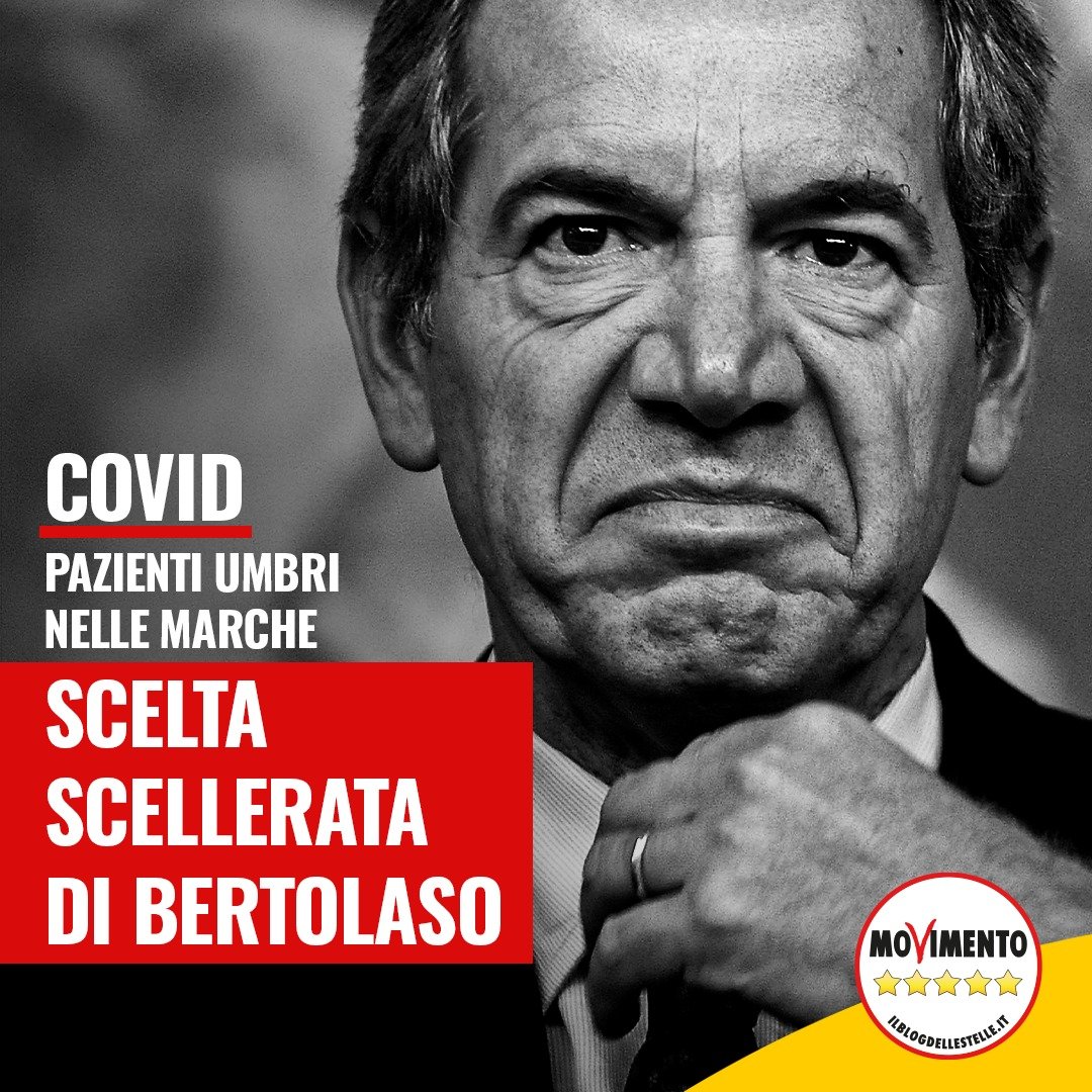 Assurdo il piano #Bertolaso per l' #Umbria. Trasferire pazienti, medici e macchinari nel #Covid center di Civitanova Marche. Il #M5S dice no!