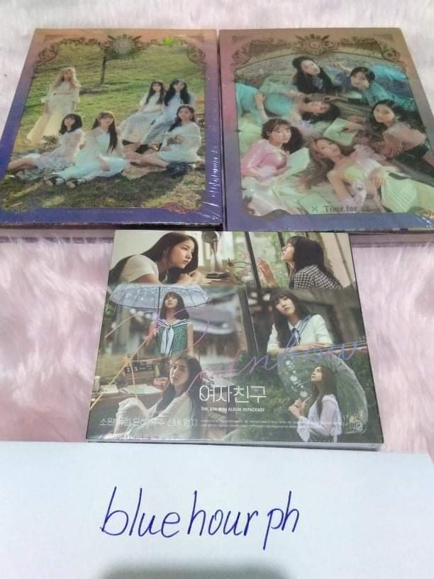 bluehour_ph's tweet photo. [ONHAND] #BlueHourPHOnhand

GFRIEND TIME FOR US- 850 pesos
GFRIEND RAINBOW- 800 pesos

All in + shipping fee https://t.co/FPBJyaGOvL