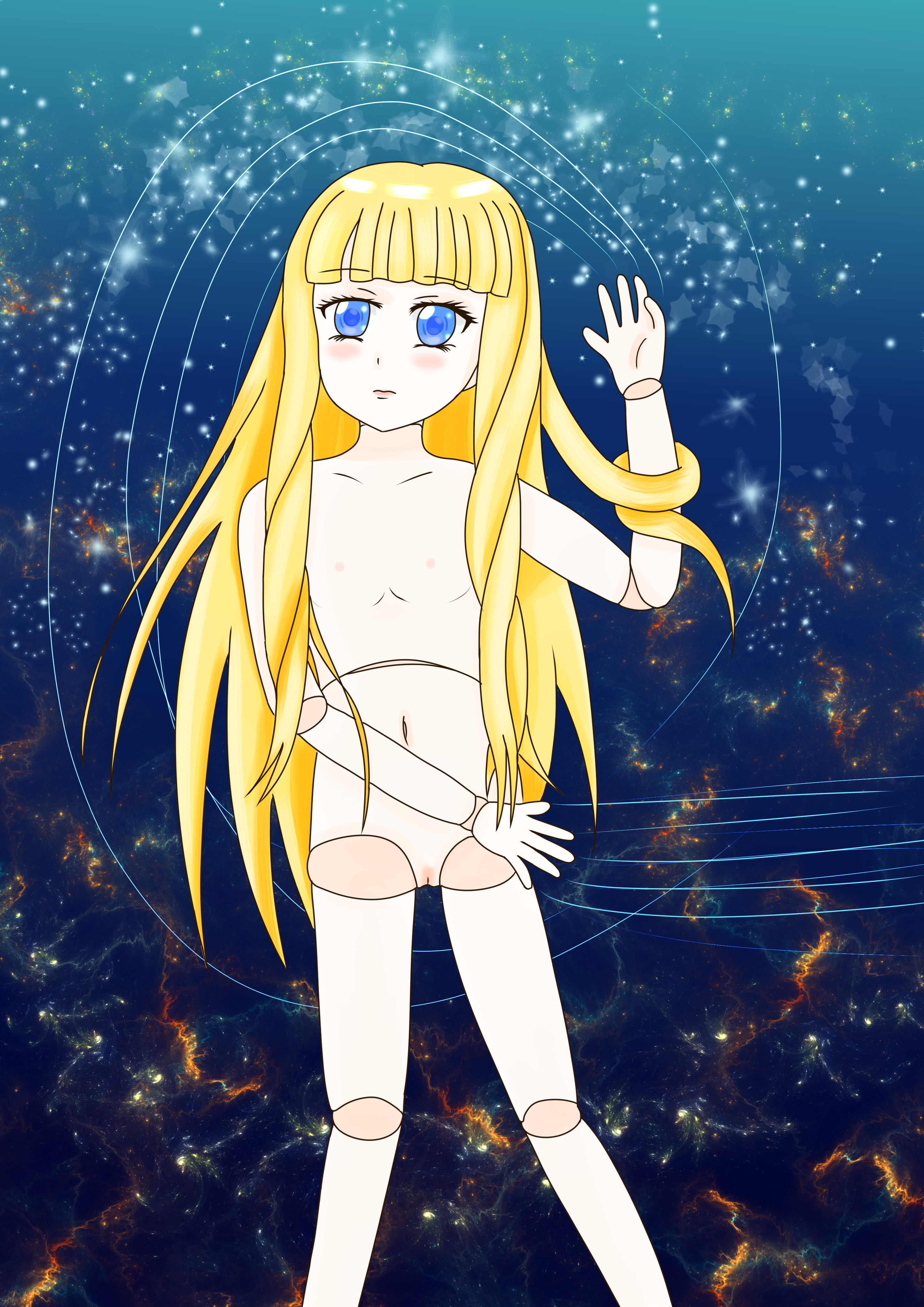 ট ইট র 松来 まつらい クトゥグア 元絵描き垢 線画と塗った後を見せてください イラスト イラスト好きな人と繋がりたい 球体関節人形 以前 北斗の拳のレイのポーズとローゼンメイデンの雪華綺晶をくっつけた球体関節人形のイラストをデジタルイラストを