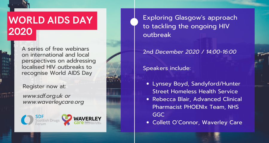 SNEWF's tweet image. Since 2015, there's been an ongoing #HIV outbreak in #Glasgow. This has continued during COVID-19 &amp;amp; is now no longer confined to the @NHSGGC area

Find out more at these upcoming webinars for #WorldAIDSDay

25th Nov - buff.ly/2InA5ma

2nd Dec - buff.ly/3ldKdvX