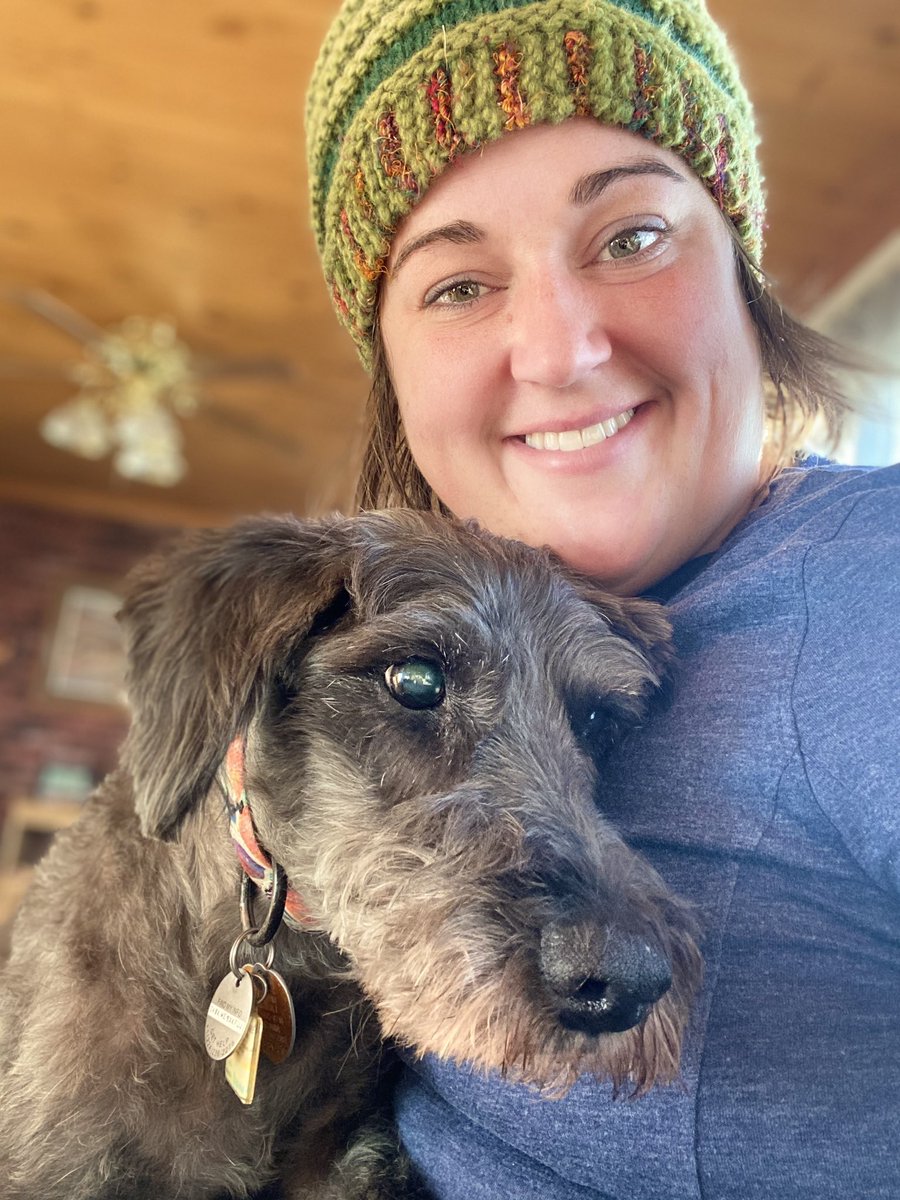 MrsKaraus's tweet photo. Here’s my sweet #agingpup , @CathyWurzer ! 9 years together as of October 15. Big thanks to @HSBlackHills for matching me with Whoopi Cuddyer Smidt-Karaus! https://t.co/gO1Lxmi80n