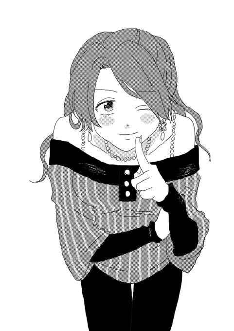 岸部彩華をよろしくお願いいたします #odaibako_Franchise_Matsu  描きました! 