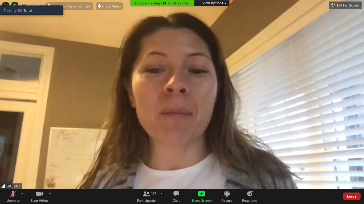 Can you guess who is on screen..?

Always Smiling Lady <a href="/elif_tutuk/">Elif Tutuk</a>.

Its a great experience listening to her.
#LuminaryMeetup #qlikluminary