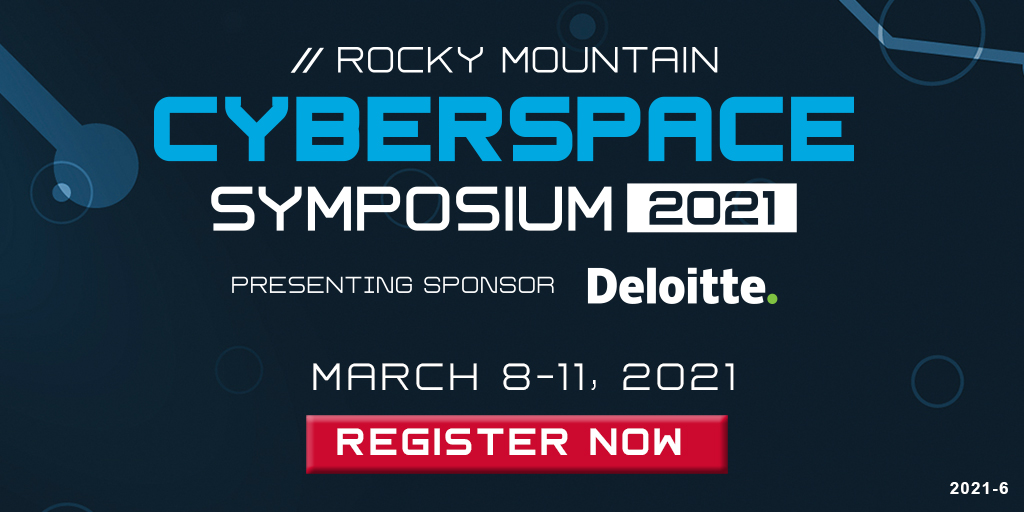 GovEventsGroup's tweet photo. Join @AFCEARMC in #Colorado in March 2021 for their annual #Cyberspace Symposium where #Government, #Military and #PrivateSector will discuss and debate national cyber progress and how it applies to the newest Service, the US Space Force. https://t.co/1XwdHrTHFe #RMCS21 #GovCon https://t.co/72xs5Hyx4N