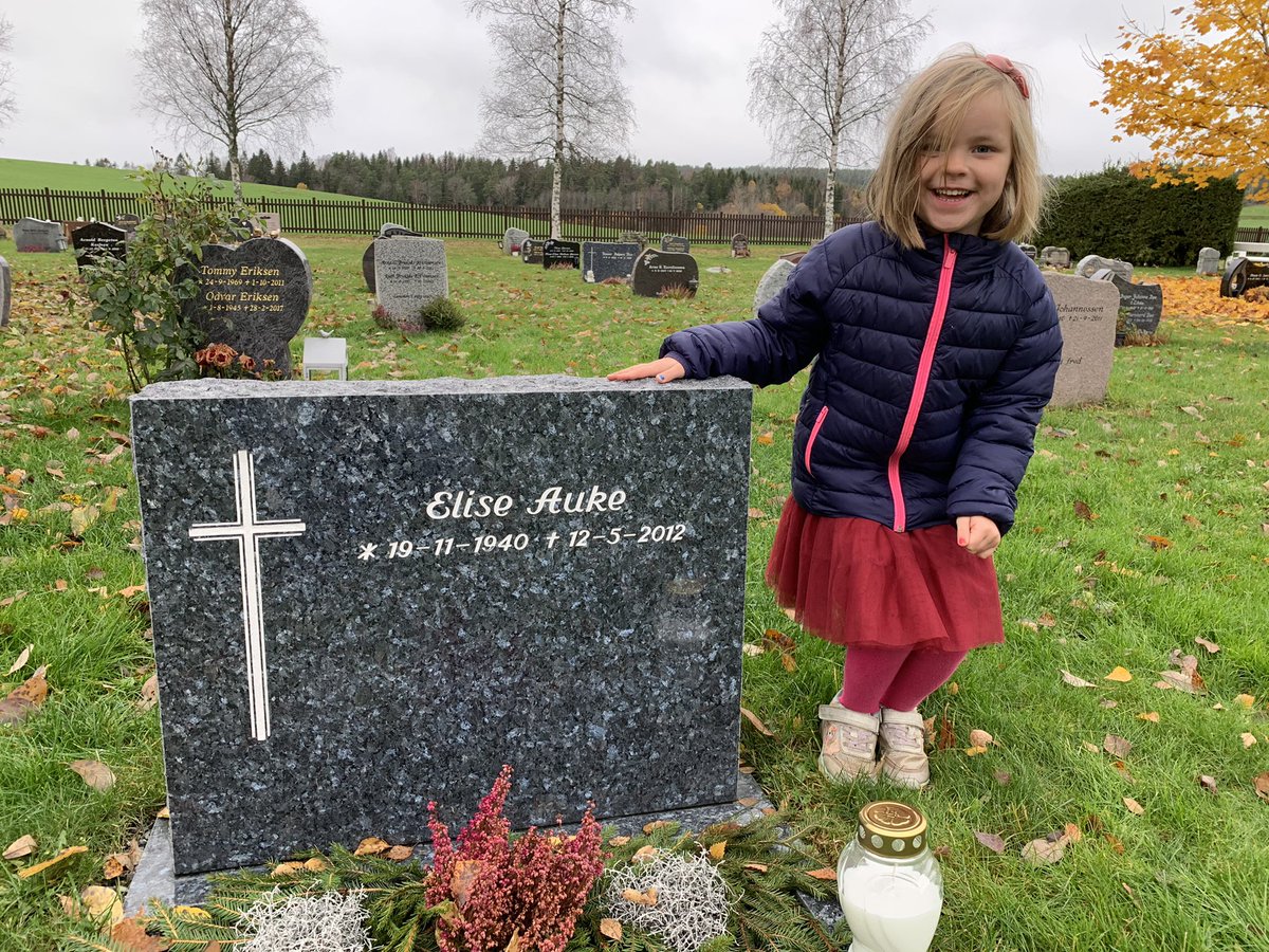 I dag ville svigermor vært 80 år. Dessverre døde hun fra oss for 8,5 år siden av ettervirkninger fra polio, som hun fikk som 2- barnsmor på 60-tallet. Fint å minnes henne i dag, og at navnet kan leve videre i vår datter på 5 #hvilifred #elise