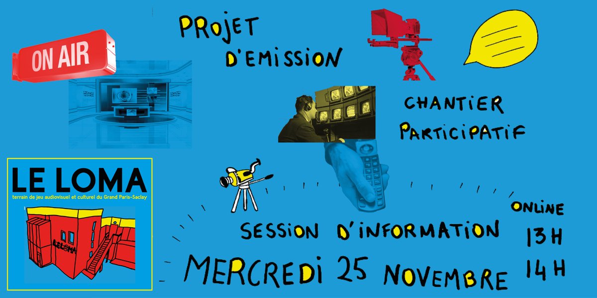 Le Loma lance un chantier participatif pr imaginer l'émission qui vous ressemble etvous rassemble!
Vous aussi vous avez envie de vous amuser et proposer à voir de nouvelles choses dans les médias et + particulièrement de proximité?
RDV sur zoom le 25 nov !
frama.link/emission-sessi…