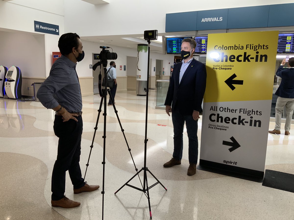 We are getting ready for a fantastic day with the launch of @SpiritAirlines new nonstop flight from #FLL to #BAQ (Barranquilla), Colombia. Yesterday was their first flight from FLL to #BGA (Bucaramanga). @Michaeludine @markegale https://t.co/RZjTbuSMBz