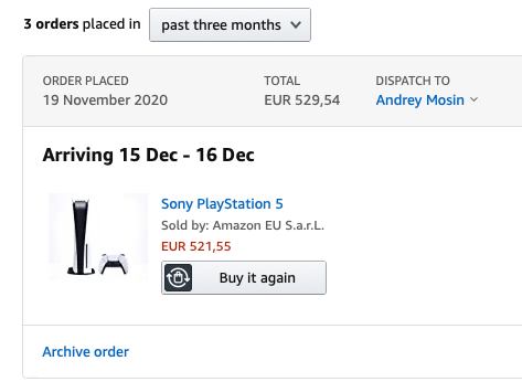 DreamSeekersMus's tweet photo. THERE IT IS BOYS! #PS5 #AMAZON https://t.co/tlhIVd4yEE