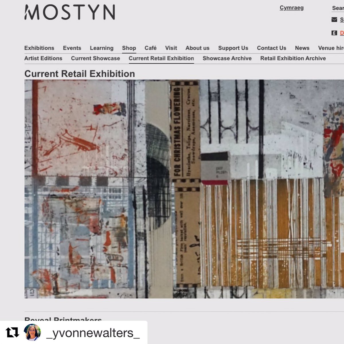 Reveal Printmakers are currently exhibiting @mostyngallery And @mostynshop_siop in Llandudno... this exhibition runs into the new year, so fingers crossed lockdown in England lifts and we can visit soon!!! 
<a href="/MOSTYN_Wales_/">Mostyn, Cymru/Wales</a>  #landudno  #exhibition #lockdownart