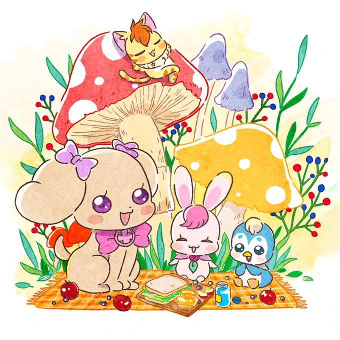 秋ピクニックのようせいちゃんたち? 