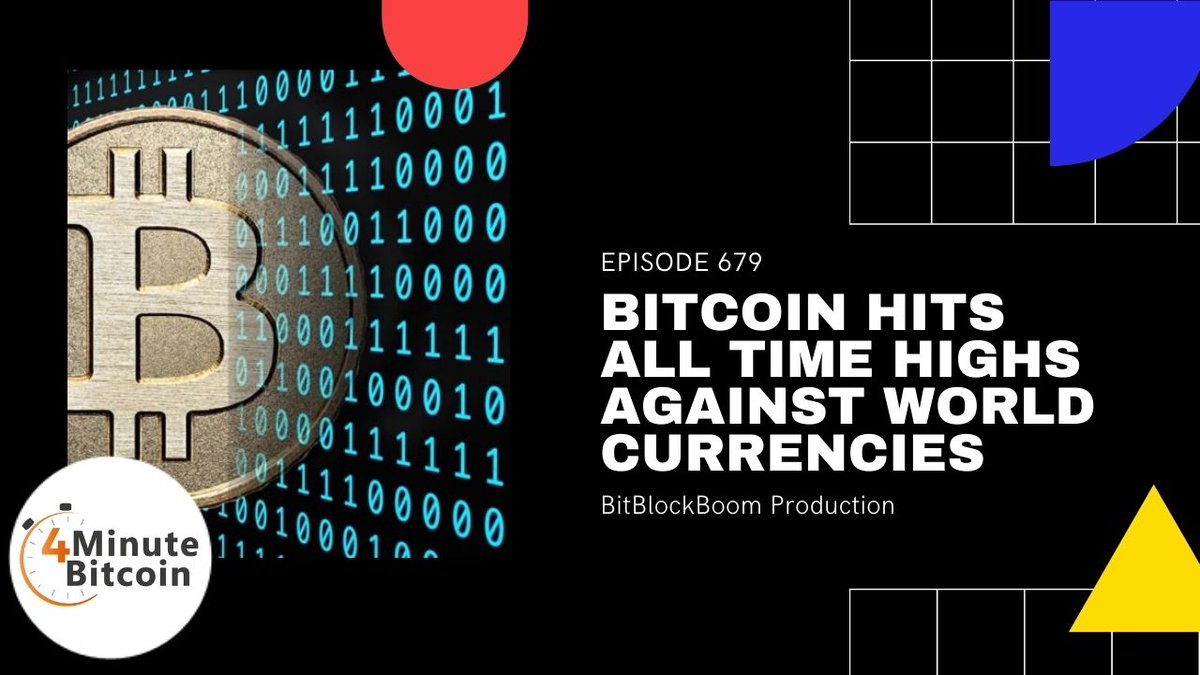 GaryLeland's tweet photo. ⏰ 4 MINUTE #BITCOIN SHOW #679

👉Bitcoin Hits All Time Highs Against World Currencies

🎥YOUTUBE https://t.co/ATd8XpP7hp
🔘ALEXA https://t.co/ajo2KXZPH5
🔉PODCAST https://t.co/OMmd9NGmp7
📛CONFERENCE https://t.co/Q7Fbb85djO

 #BTC #4MinuteBitcoin https://t.co/rywUJWmBth