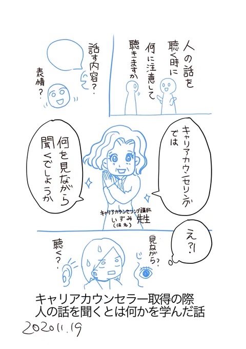 ?話を聞く技術(傾聴)を学んだ話を描いてます!日曜日完成予定!これを学んでから、私は今まで全く人の話を聞いてなかった事が分かり猛省しました
#コルクラボ漫画専科
#傾聴 