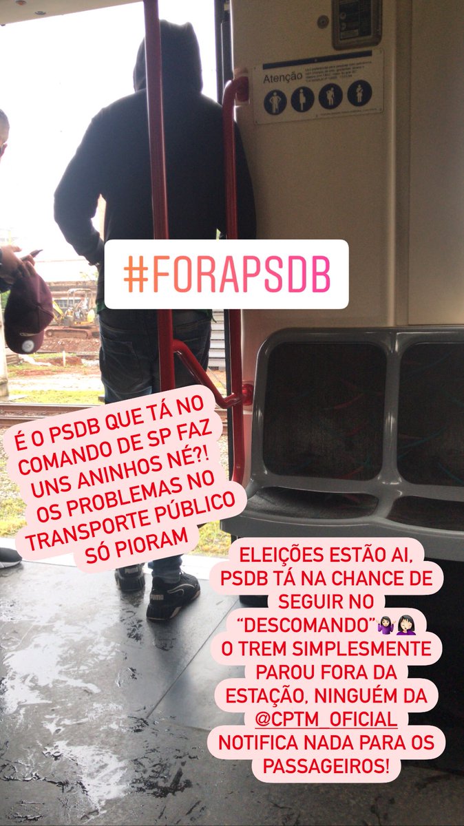 danigroselha's tweet photo. @CPTM_oficial é muita falha pra uma “empresa” que vive em manutenção aos finais de semana e feriados usando como desculpa: “Para melhor atendê-los”!!!
#FORAPSDB #Eleicoes2020 #EleicoesMunicipais2020 #FORABRUNOCOVAS #FORADORIA #CHEGADEPSDB https://t.co/LNFwuRV7M1