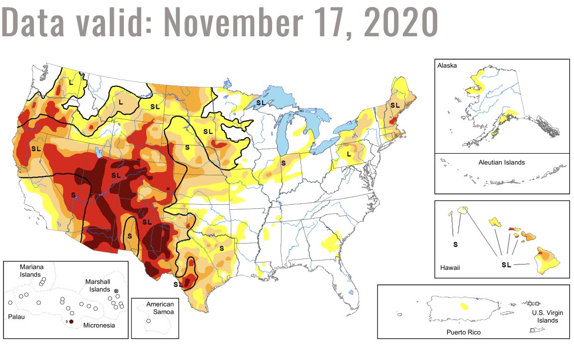 US Drought Monitor: