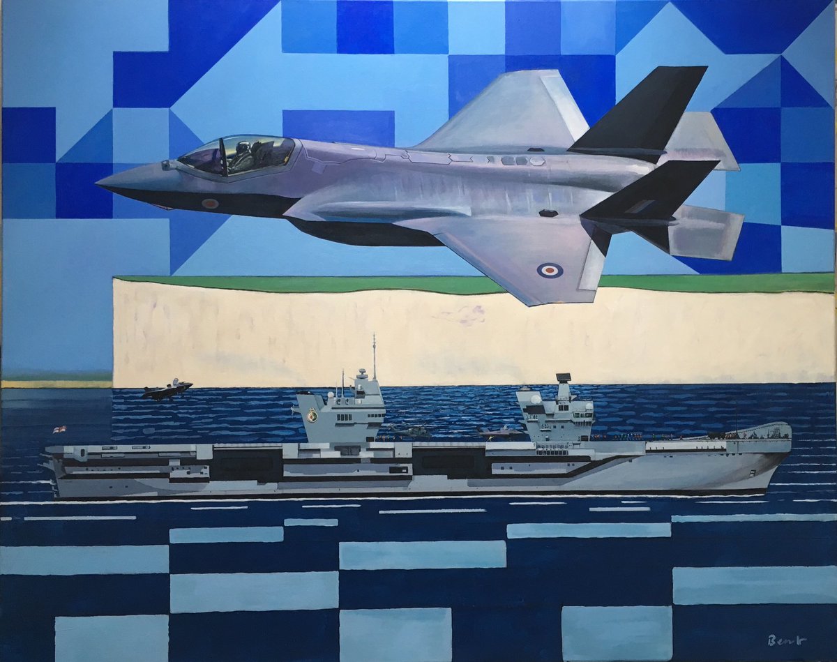 davidbentstudio's tweet photo. Lighting skies ⁦@DefenceHQ⁩ ⁦@RAeSTimR⁩ ⁦@RobertBuckland⁩ ⁦@CHartleyPhotos⁩ @iain_gray⁩ @Sarah_C_Church⁩ ⁦@RoyalNavy⁩ @davidpasquini33⁩ @baesystems@LockheedMartin⁩ original completed + ready ... ⁦@davidbentstudio⁩ https://t.co/uLjaZngvKN