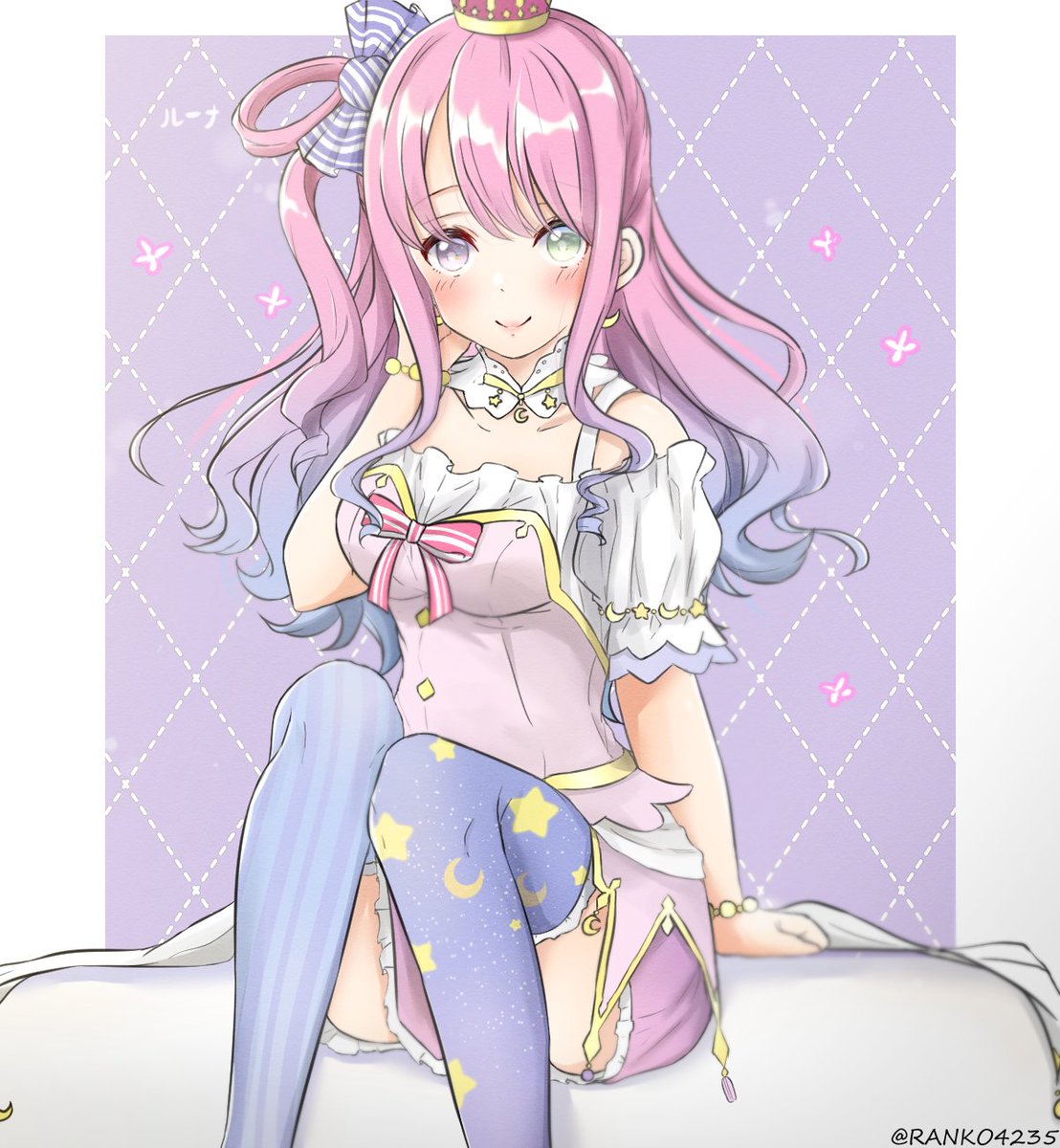 姫森ルーナ 「#ルーナート 」|雪はなびく＠每日甜花イラスト公開💤のイラスト