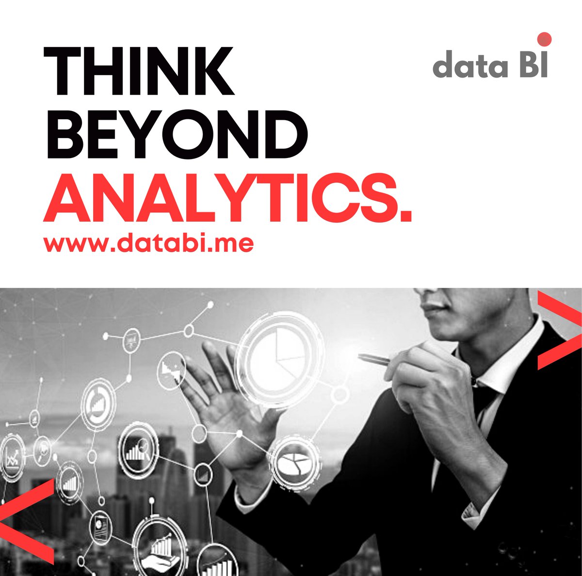 Think Beyond Analytics

Visit: databi.me

Email: info@databi.me

WhatsApp: +92 320 021 3344

#dataanalytics #datascience #datanalysis #datavisualizatio #bigdata #dataanalysis #analytics #startup #retail #ecommerce #retailindustry #predictiveanalytics #powerbi #AI
