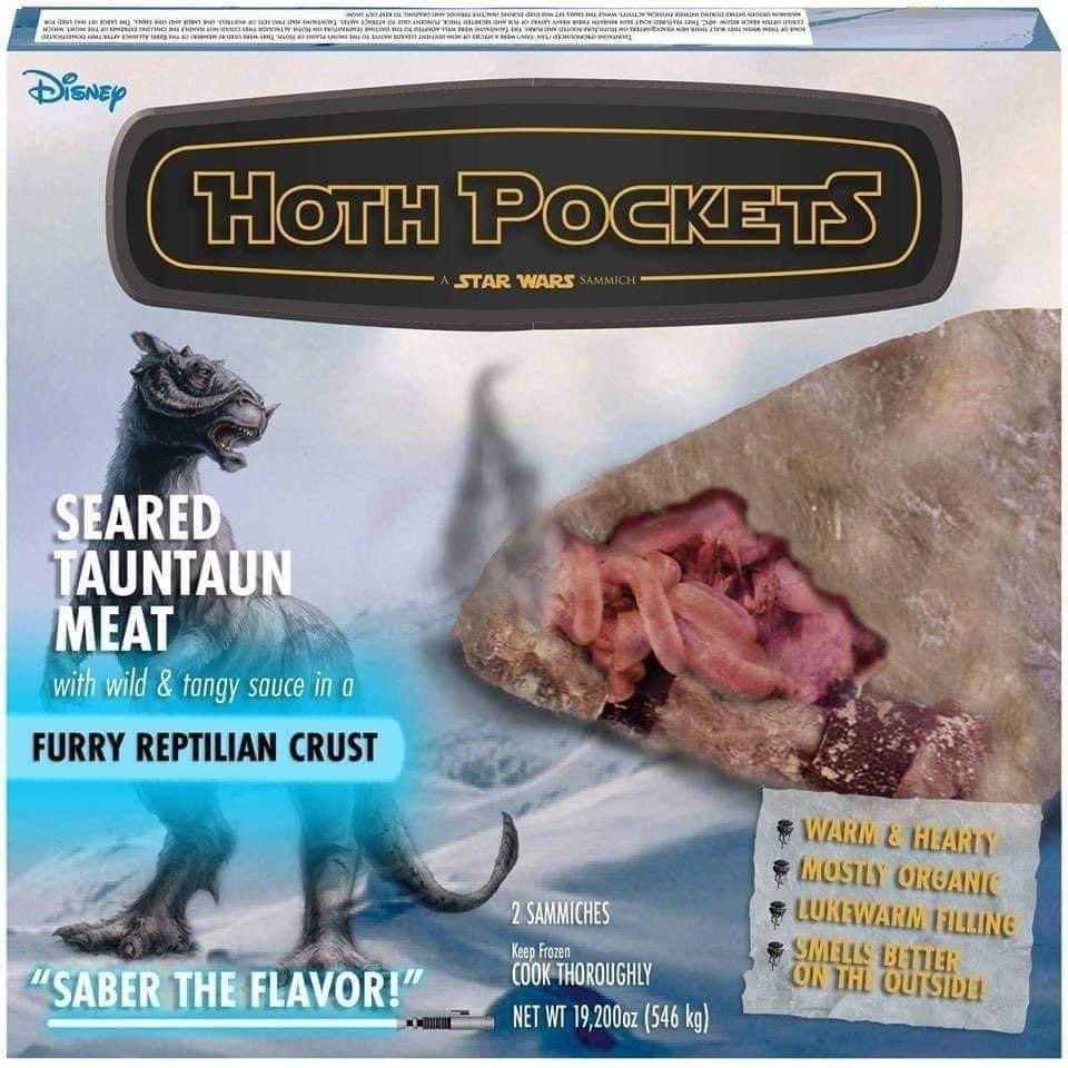 SelectCollector's tweet photo. Who’s up for some delicious Star Wars breakfast? #StarWars #hoth #hotpockets #lukeskywalker #HonSolo #DisneyPlus https://t.co/2ExT9YKwzi
