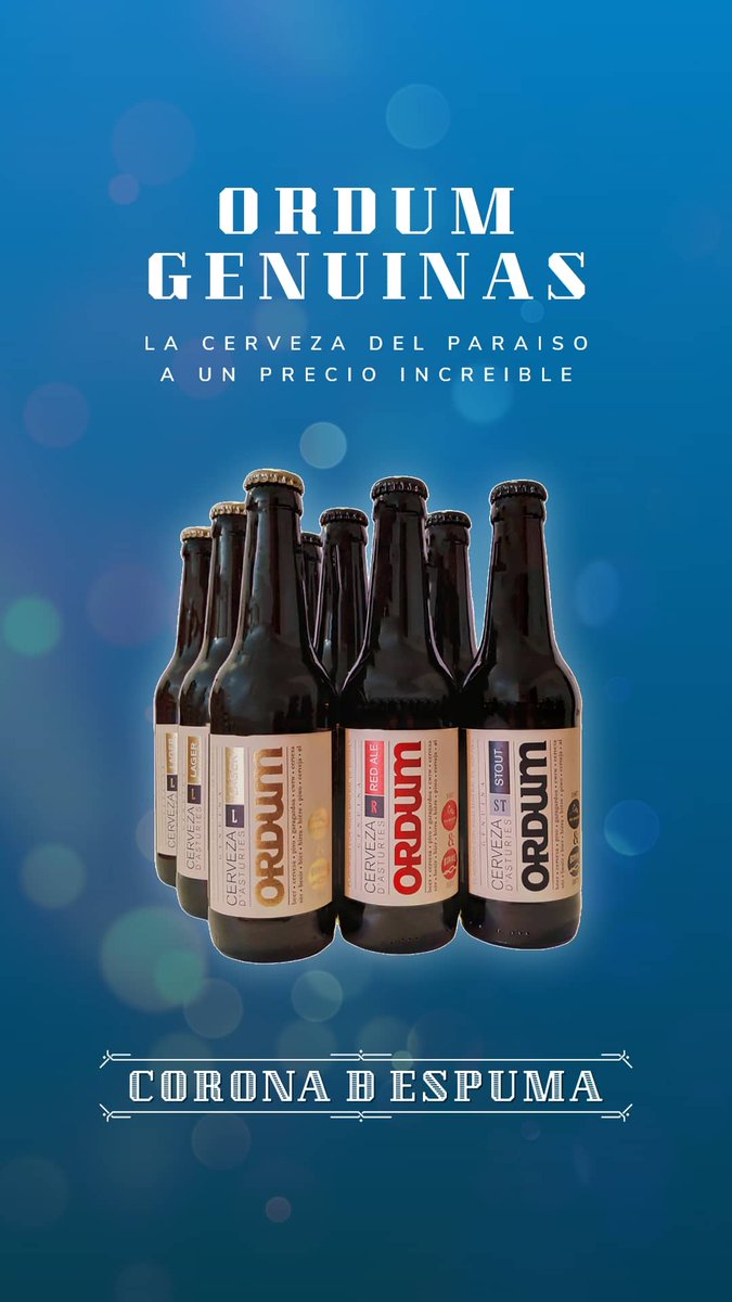 coronadespuma's tweet photo. Nuestro #pack #cerveza #artesana #OrdumGenuinas tres estilos d la cervecera #asturiana @cervezaOrdum elaborados con agua del manantia #Borines #Piloña #Asturias 3 suaves #lager 3 acarameladas #RedAle 3 oscuras y torrefactas #Stout 👉 ¡Compralas aquí! 👉 https://t.co/43HRKPYvD4 😍 https://t.co/V0TOBJIw6r