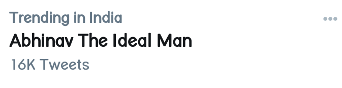 dilsehuman's tweet photo. Yaay its trending
Abhinav The Ideal Man https://t.co/joGkQWE6CY