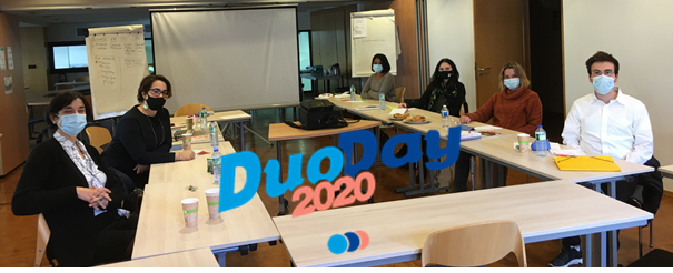 Cheopsconseil's tweet photo. #Duoday2020 au sein de Cheops : nous avons le plaisir d'accueillir 3 stagiaires au sein de nos équipes :
Nadra au pôle communication, Annaïck et Yohav au pôle formation handi-formation. Un moment riche en partages et en échanges. https://t.co/wB50orCvMo