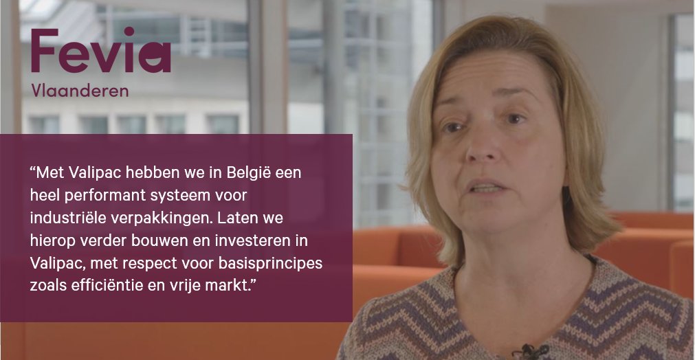 fevia_be's tweet photo. In het kader van een circulaire economie kijkt @NadiaLapage tijdens het 5de #milieuforum ook naar industriële verpakkingen en benadrukt ze de efficiëntie van het @valipac systeem. @vokavzw https://t.co/gnQFiR18IM