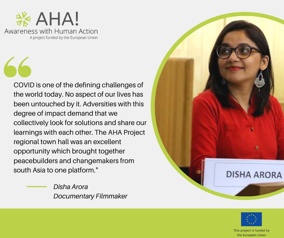 peacemakersnetw's tweet photo. As part of the @EuropeanUnion funded project, #AwarenesswithHumanAction, peacemakers from South Asia recently gathered at a Town Hall to discuss the impact of COVID-19 on social cohesion and wider peace in the region. #EUForeignPolicy
โก๏ธhttps://t.co/j18JM4IYfO https://t.co/ZmntH3GHS3