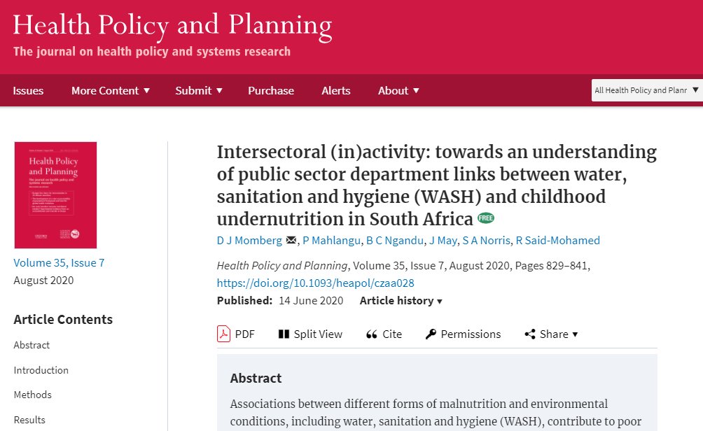 DPHRU_SA's tweet photo. On #WorldToiletDay we are foregrounding our research on Water, Sanitation and Hygiene (WASH) & its links to childhood undernutrition
1⃣ https://t.co/o56xRi46Ao
by @doug_momberg #PinkyMahlangu #ChristianNgandu
#ProfShaneNorris #RihlatSaidMohamed w/ #JulianMay @FoodSecurity_za https://t.co/nvq4XIhizb