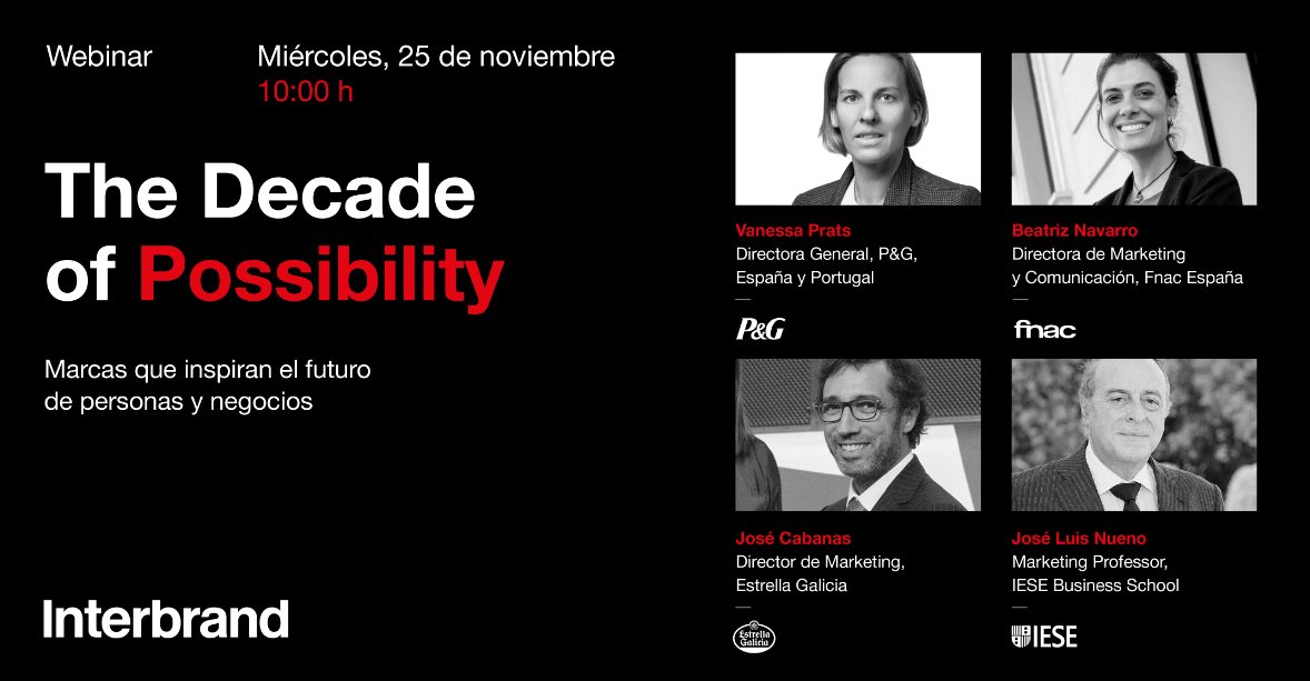 SAVE THE DATE!

El día 25, abordamos los retos y oportunidades para las marcas en una década caracterizada por el fin de la continuidad como paradigma de crecimiento.

Con <a href="/Fnac_ESP/">Fnac España</a>, <a href="/estrellagalicia/">Estrella Galicia</a>, <a href="/ProcterGamble/">Procter & Gamble</a> y @iese_esp.

Registro: bit.ly/3kI7Dsn

#BGB2020
