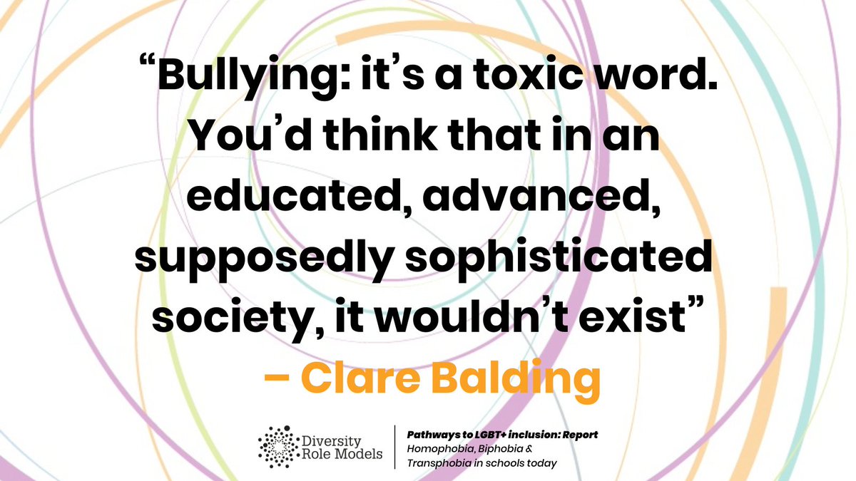 Our patron <a href="/clarebalding/">Clare Balding 💙</a> couldn't have said it better!

Read our report on LGBT+ Inclusion in schools today and Clare's full foreword here: diversityrolemodels.org/education-serv…