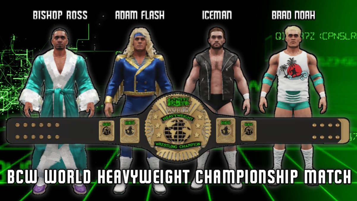 BCWwrestling20's tweet photo. TOMORROW NIGHT ON TWITCH 10PM EASTERN TIME #BCWRebirth @NatureBoiRoss @IceIceBabyBCW @SurferdudeBCW @AdamFlash12 for the New #BCW World Heavyweight Championship!!!! https://t.co/GmvbRvNNXn