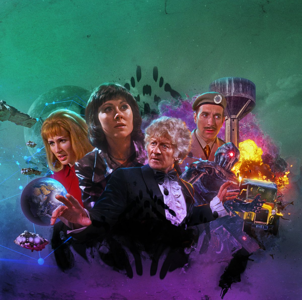 Clean cover for the latest Third Doctor Adventures #DoctorWho