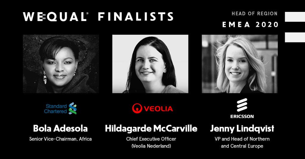 StanChartCI's tweet image. Félicitations à Bola Adesola, finaliste de WeQual EMEA 2020. 
Les WeQual Awards ont été initiés par @KTLITCH pour remédier au manque de diversité et d’égalité dans l’exercice du leadership des entreprises du monde en mettant en avant des talents comme Bola Adesola. #StanChart