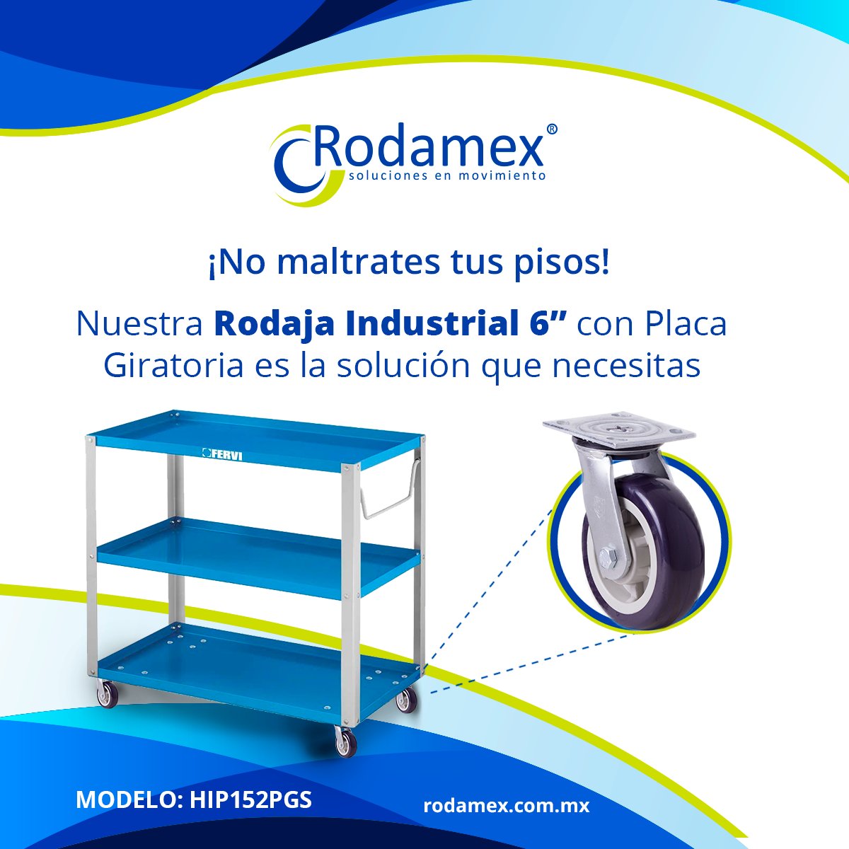 RodamexMx's tweet photo. Muévete sin maltratar tus pisos con nuestra #RodajaIndustrial ¿Te interesa conocer más sobre nuestros productos? Visita nuestra página: https://t.co/o6pR6VguBP 

#SolucionesEnMovimiento #Ruedas #Rodajas #Innovación #Durabilidad https://t.co/sz1IDR5DpB
