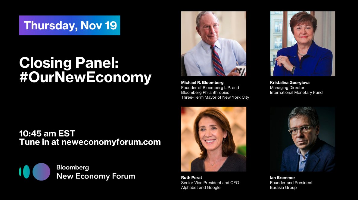 BBGNewEconomy's tweet image. .@MikeBloomberg is discussing how public-private partnerships can work to rebuild the economy. Tweet us your questions with #OurNewEconomy