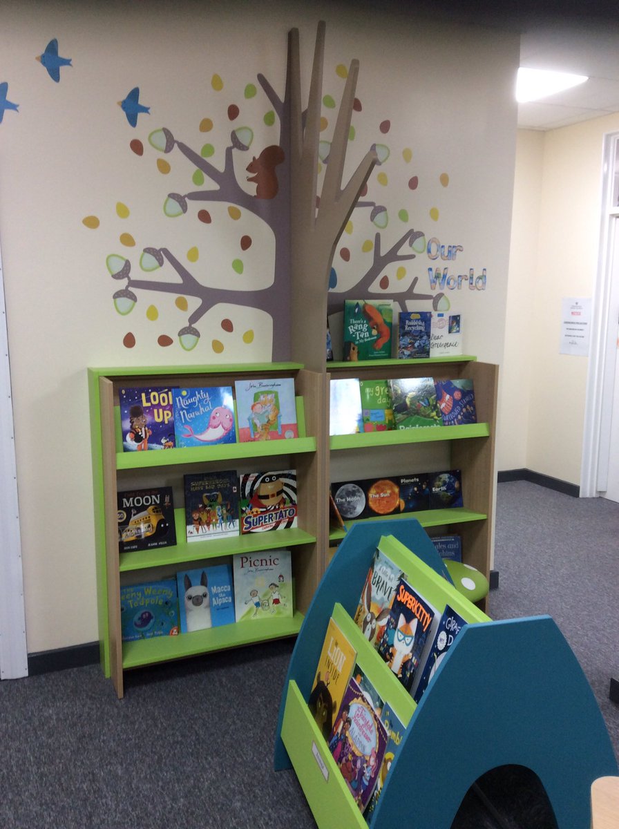 DanesInfAcad's tweet photo. So excited to open our Brand new library for our children to access in their Year group zones. #readingisfun #DIAreading #adventure https://t.co/ObAjm3E3fW