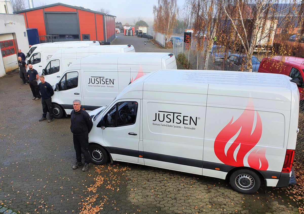 JustsenEnergi's tweet image. New Justsen service cars at your service. Learn more about Justsen boiler service and maintenance: aftersales@justsen.dk or +45 2270 2105
#biomass #boilerservice #justsen