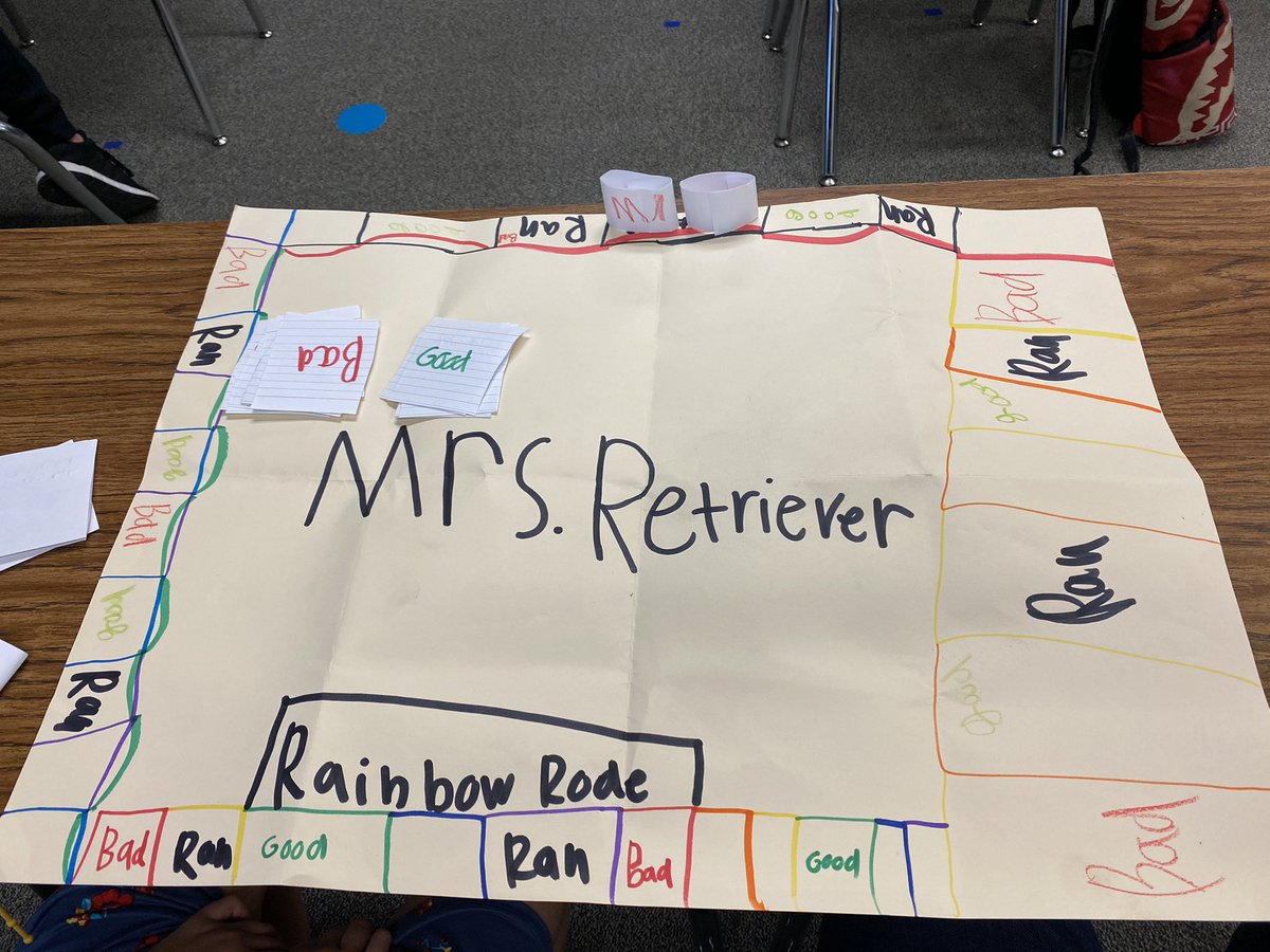 BL_ESL_LISD's tweet image. When your student makes a board game about your alter ego, you play it with her! #mrsretrieverreadstomyclass #shehasafunnyaccent #isshereal #greatnesswithin #greatnessincreativity