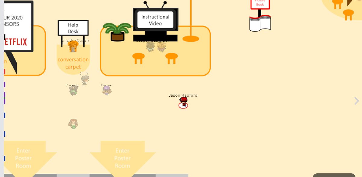 jsradford's tweet image. This @gather_town space at #code2020 conference is pretty cool