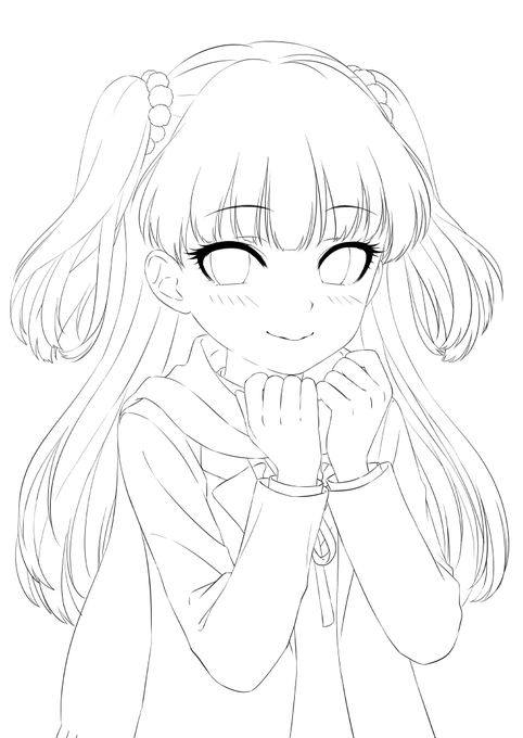 かなり前にいただいたリクエストですが
城ヶ崎莉嘉ちゃん描いてます 