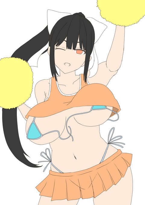 下絵まで描いたけど、このまま健全で行くか、乳輪はみ出させるか悩んでおる 