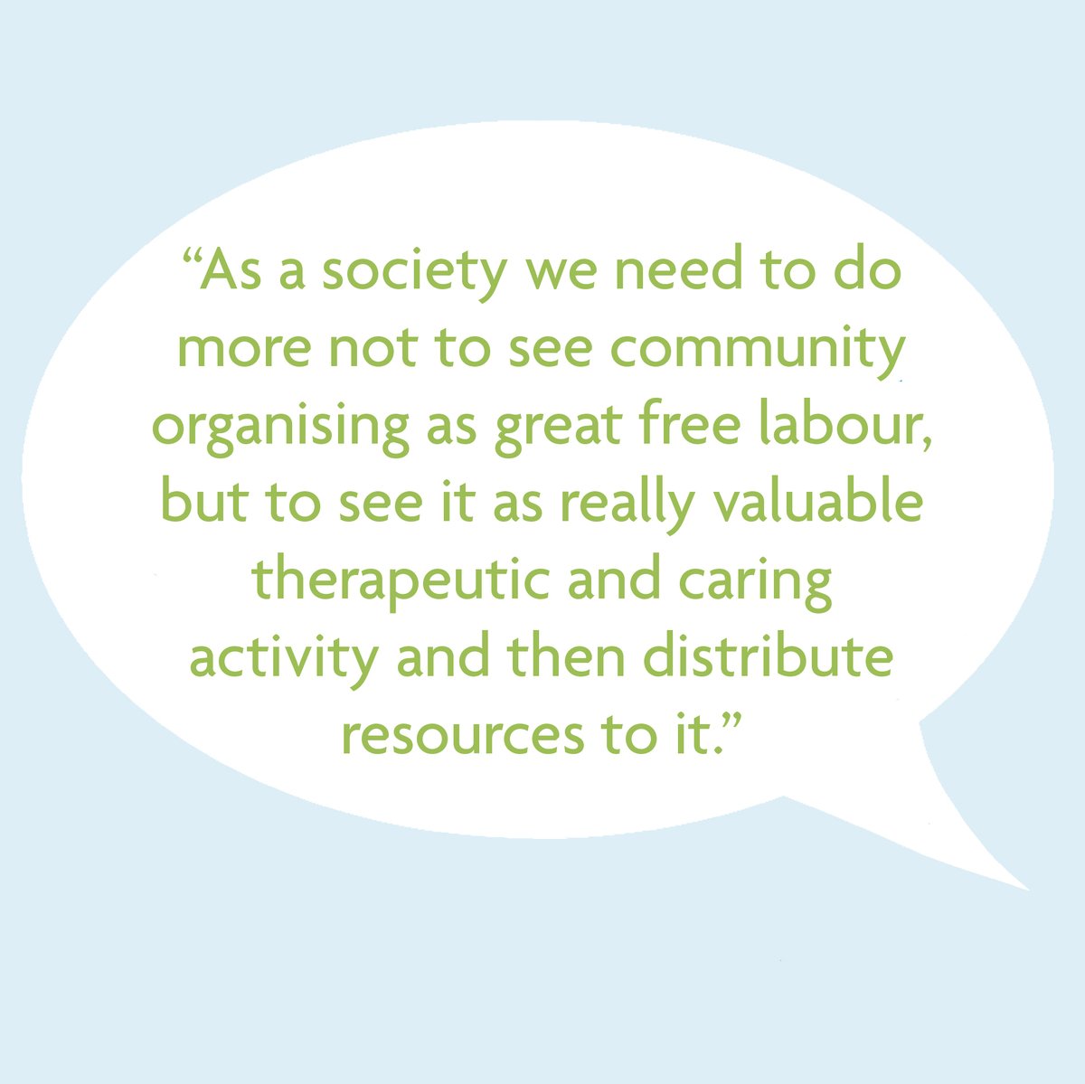 How can we enable more people to get involved in community actions to create #betterendoflife? Link people together, don’t manage. Don’t try to control social action, be there for it. Resource social action where appropriate – don’t see it as free labour 1/3