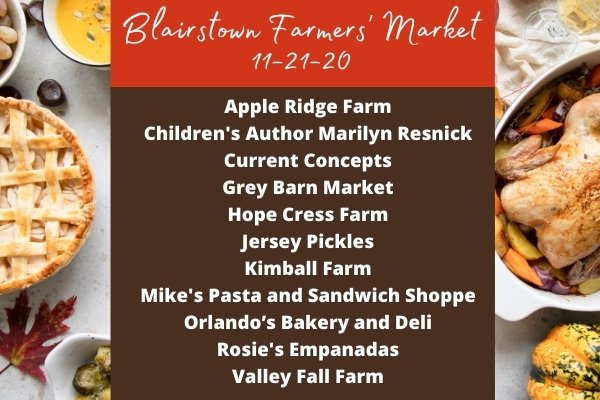 FoodshedNJ's tweet photo. Come shop the last day of the 2020 season and stock up! Blairstown Farmers' Market, Saturday, 11/21, 9:30 to 1, elementary school lot, 1 Sunset Hill Road. https://t.co/1hS9KPGdDG